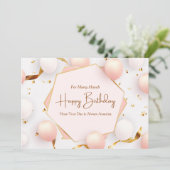 Best Friend Happy Birthday Greeting Kaart (Staand voorkant)