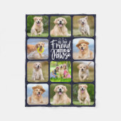 Best Friend heeft Pet Photo Collage Hondenliefhebb Fleece Deken (Voorkant)