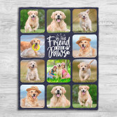 Best Friend heeft Pet Photo Collage Hondenliefhebb Fleece Deken