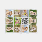 Best Friend heeft Pet Photo Collage Hondenliefhebb Fleece Deken (Voorkant (Horizontaal))