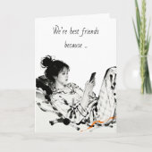 Best Friend Humor | Showing Appreciation Kaart (Voorkant)