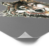 Best Friend Inspirerend Quote Wolf, Wolves Post Poster (Hoek)