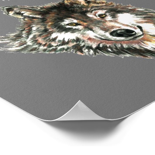 Best Friend Inspirerend Quote Wolf, Wolves Post Poster (Hoek)