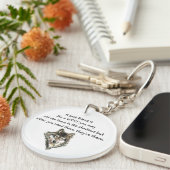 Best Friend Inspirerend Quote Wolf, Wolves Post Sleutelhanger (Voorkant Rechts)