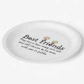 Best Friend Knows Cute Papieren Bordje (Gekanteld)