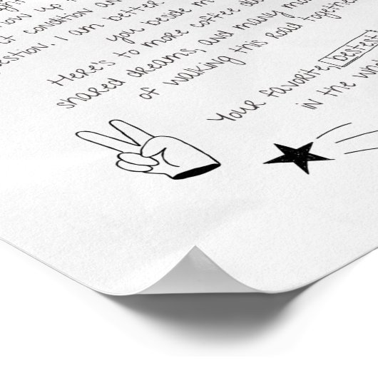 Best Friend Letter Poster (Hoek)