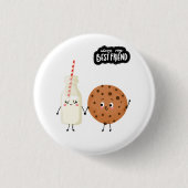 Best Friend Milk & Cookie Ronde Button 3,2 Cm (Voorkant)