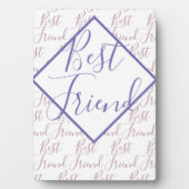 Best Friend Modern Typografiescript Fotoplaat (voorkant)
