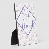 Best Friend Modern Typografiescript Fotoplaat (Zijkant)