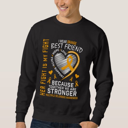 Best Friend Multiple Sclerosis Awareness Inspirati Trui (Voorkant)