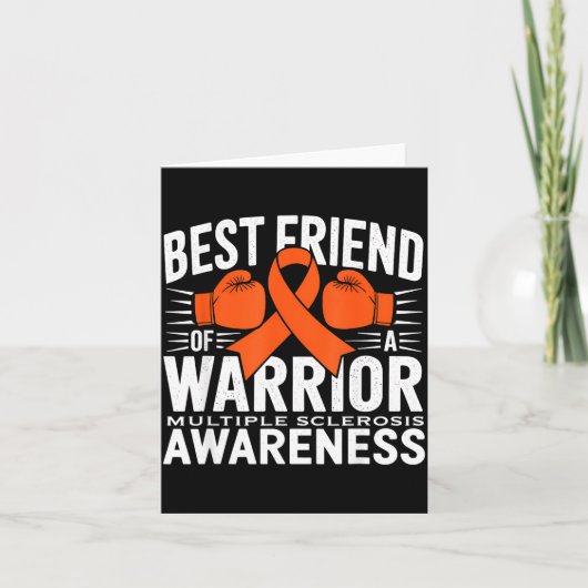 Best Friend Of A Warrior Multiple Sclerosis Awaren Kaart (Voorkant)