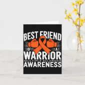 Best Friend Of A Warrior Multiple Sclerosis Awaren Kaart (Gele Bloem)
