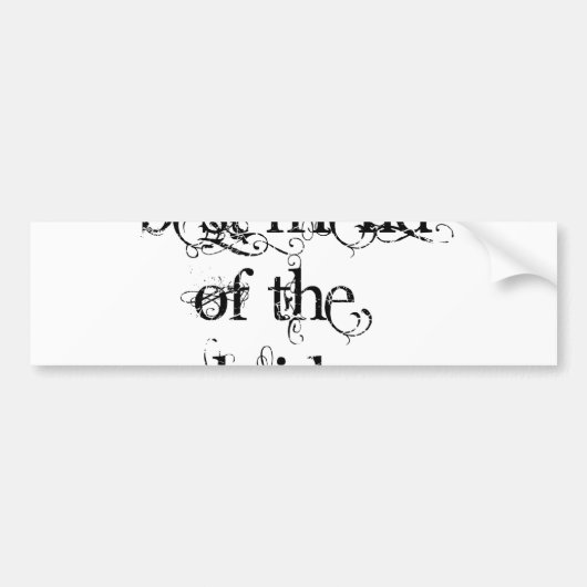 Best Friend of the Bride Bumpersticker (Voorkant)