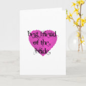 Best Friend of the Bride Kaart (Gele Bloem)