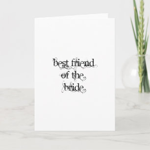 Best Friend of the Bride Kaart