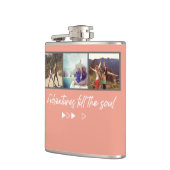 Best Friend Photo "Adventures fill the ziel" Flask Heupfles (Links)