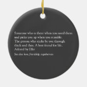 Best Friend Photo BFF Bestie Definition Modern Keramisch Ornament (Achterkant)