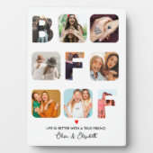Best Friend Photo Collage Persoonlijk BFF Foto Fotoplaat (voorkant)