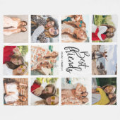 Best Friend Photos White Fleece Deken (Voorkant (Horizontaal))