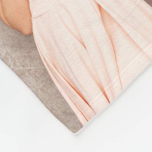 Best Friend Photos White Fleece Deken (Hoek)