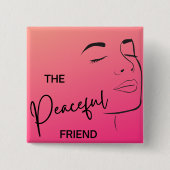 Best Friend Pins Vierkante Button 5,1 Cm (Voorkant)