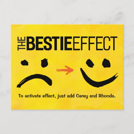 Best Friend Postcard, The Bestie Effect Briefkaart (Voorkant)