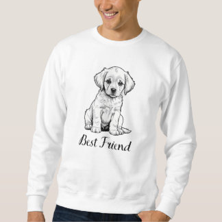 Best Friend Puppy Sketch - Adorable Dog Art Trui