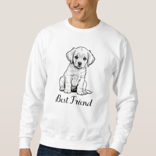 Best Friend Puppy Sketch - Adorable Dog Art Trui (Voorkant)