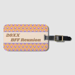 Best Friend Reunion Blue Peach Polka Dot BFF Bagagelabel