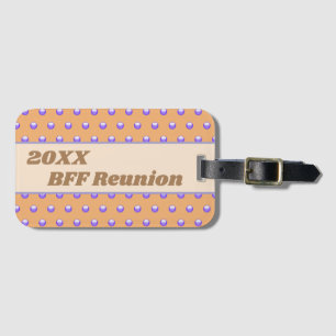 Best Friend Reunion Blue Peach Polka Dot BFF Bagagelabel
