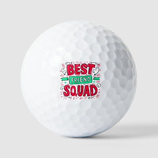 Best Friend Squad Quotes: Vier echte Bonden! Golfballen (Voorkant)