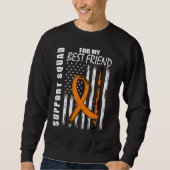 Best Friend Support Leukemia Awareness Flag Suppor Trui (Voorkant)