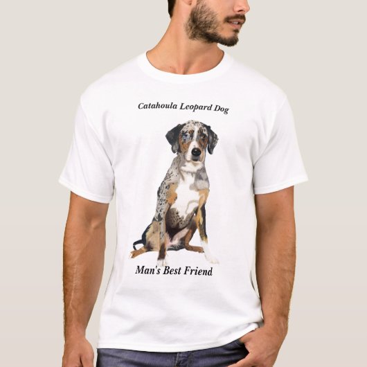 Best Friend T-Shirt van het Catahoula-Man (Voorkant)