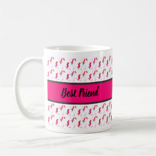 Best Friend Unicorn Patroon met Naam Koffiemok