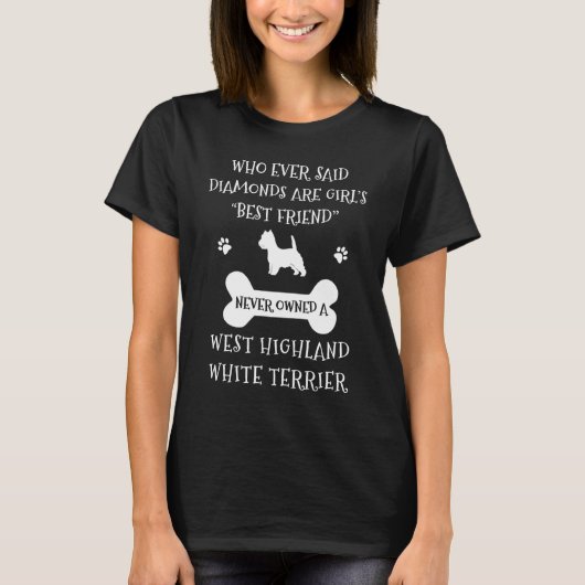 Best Friend West Highland Terrier T-shirt (Voorkant)