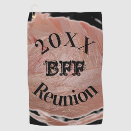 Best Friend Yarly Golf Reunion Girly Pastel Pink Golfhanddoek