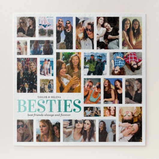 Best Friends 24 Photo Collage Legpuzzel (Verticaal)