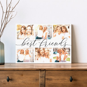 Best Friends 6 Photo Collage Canvas Afdruk