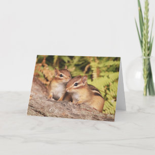 Best Friends Baby Chipmunks Kaart