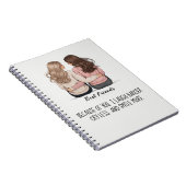 Best Friends Back View Hair & Outfit Illustration  Notitieboek (Rechterzijde)
