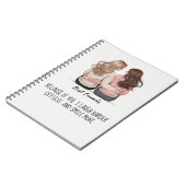 Best Friends Back View Hair & Outfit Illustration  Notitieboek (Linkerzijde)