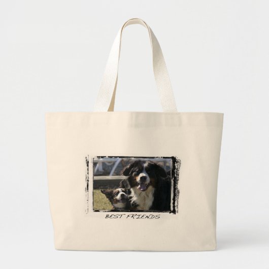 Best Friends Bernese Canvas tas (Voorkant)