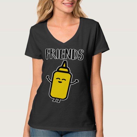 Best Friends  Best Friends Mayo Mustard Partner Lo T-shirt (Voorkant)
