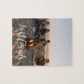 Best Friends Besties BFF Photo Keepslag Jigzaag Legpuzzel (Horizontaal)