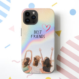 Best Friends Besties Foto regenboogkleurig Case-Mate iPhone 14 Hoesje