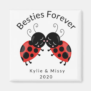 Best Friends Besties voor eeuwig Lady Bug koelkast Magneet