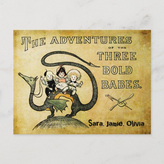 Best Friends BFF Dragon 3 Bold Babes Briefkaart (Voorkant)