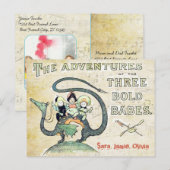 Best Friends BFF Dragon 3 Bold Babes Briefkaart (Voorkant / Achterkant)