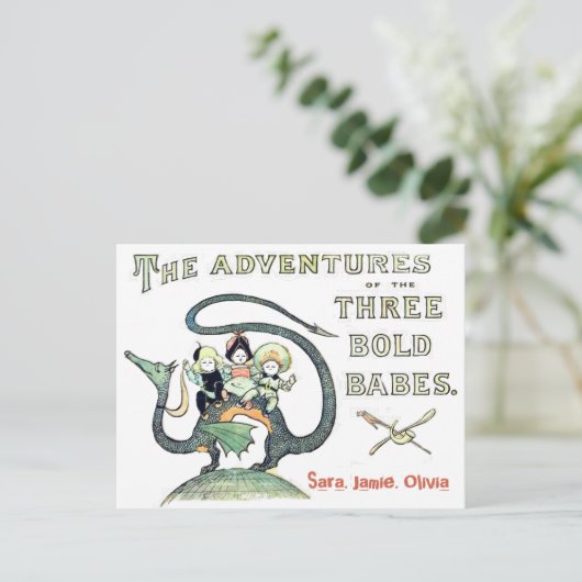 Best Friends BFF Dragon 3 Bold Babes Briefkaart (Staand voorkant)