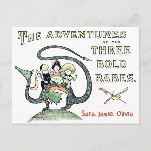 Best Friends BFF Dragon 3 Bold Babes Briefkaart (Voorkant)